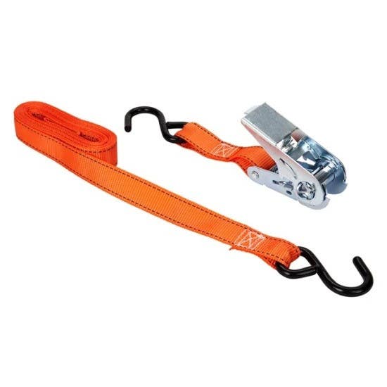 Keeper 05508 1" x 10' High Tension Ratchet Tie-Down w/ S-Hooks, Pack Of 4