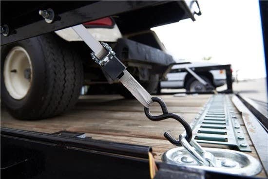 Keeper 05514 High Tension Ratchet Tie-Down w/ S-Hooks, Gray