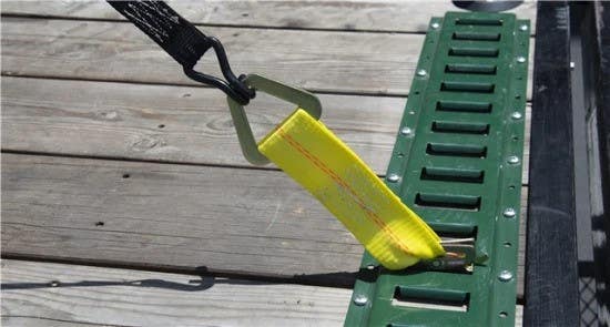 Keeper 47801 7" E-Track Tie-Off Strap w/ Stamped D-Ring