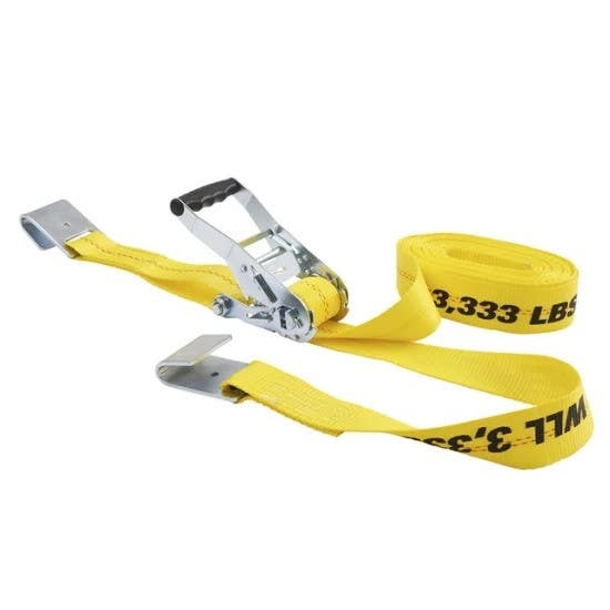 Keeper 04623 2" x 27' Ratchet Strap Tie-Down w/ Flat Hooks