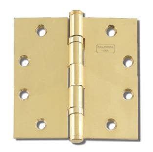 Cal-Royal SBH Full Mortise Plain Bearing Hinge,Finish-Bright Brass