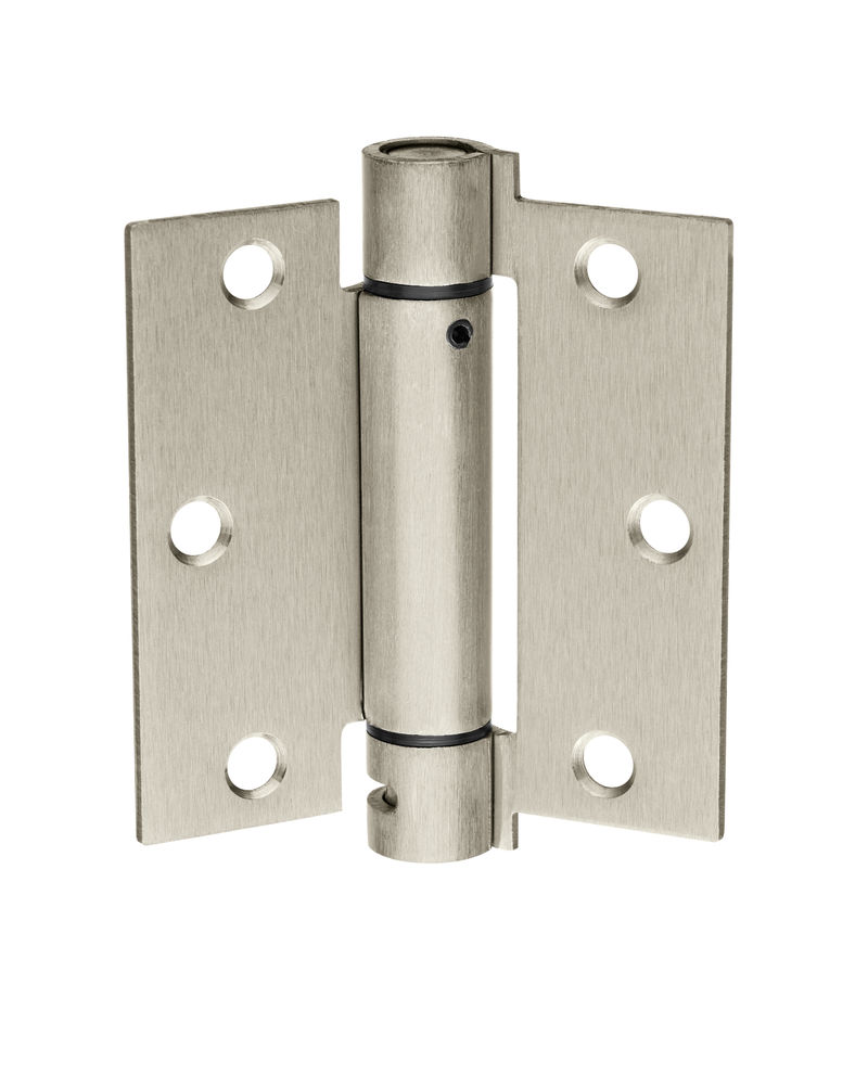 McKinney 1552 x 3.5 x 3.5 32D Residential Grade Single Acting Spring Hinge, Dull Stainless Steel