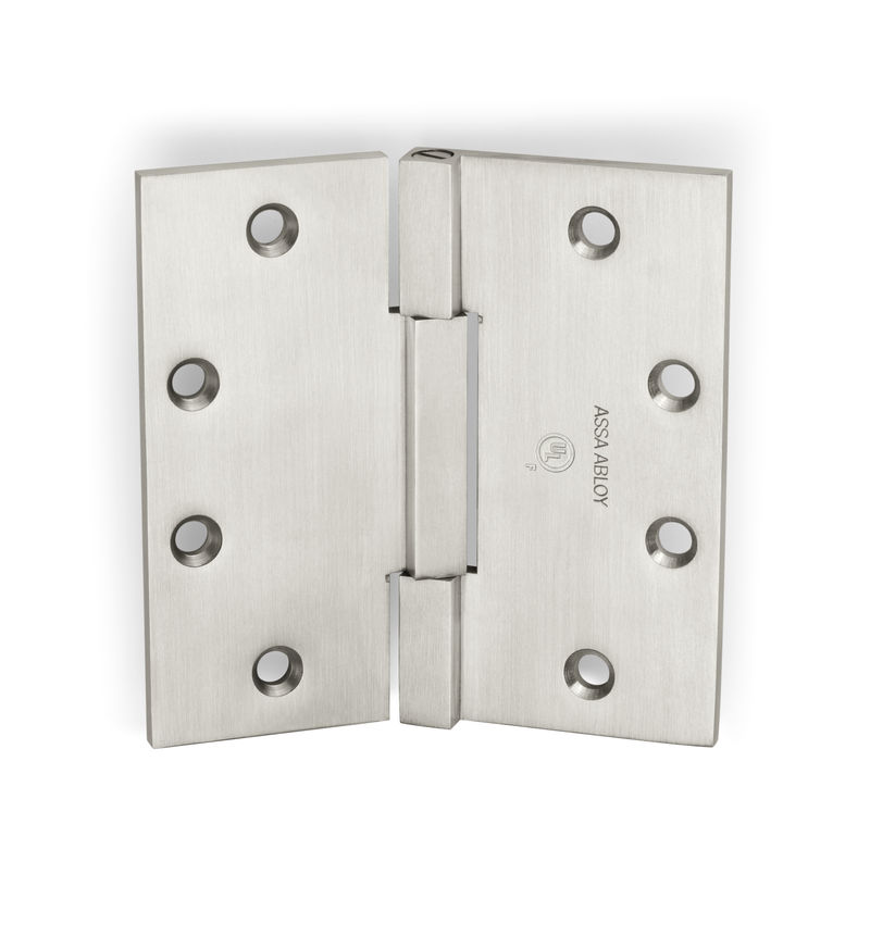 McKinney SQ314 Square Barrel 3-Knuckle Hinge, Finish-Dull Stainless Steel