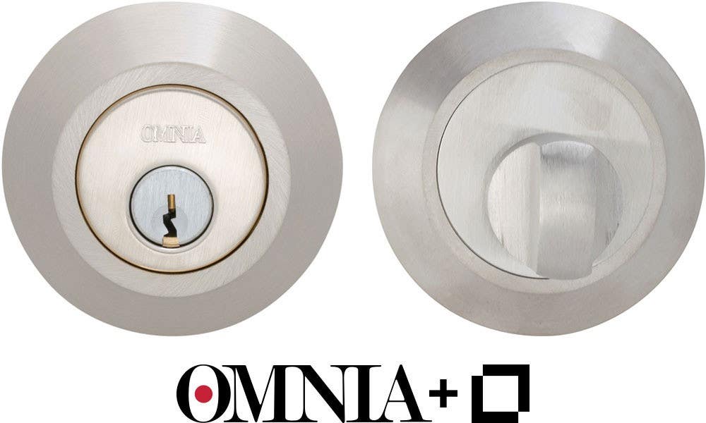 Omnia L.D9000A Modern Smart Auxiliary Deadbolt Kit Powered By Level, Stainless Steel