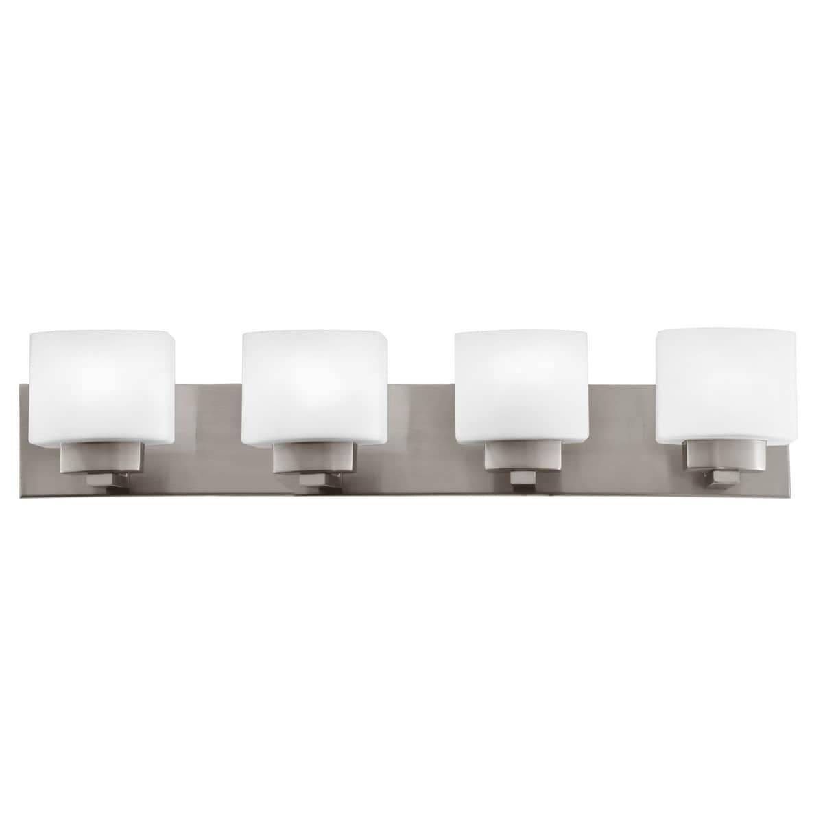 Design House 588426/578013 Dove Creek 4-Light Vanity Light w/ Square Frosted Glass