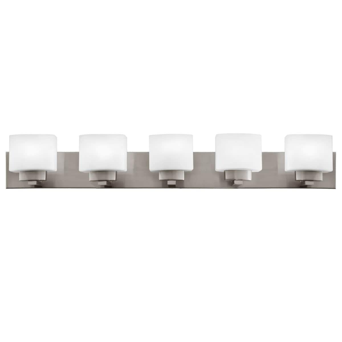 Design House 589499/507 Dove Creek 5-Light Vanity Light w/ Square Frosted Glass