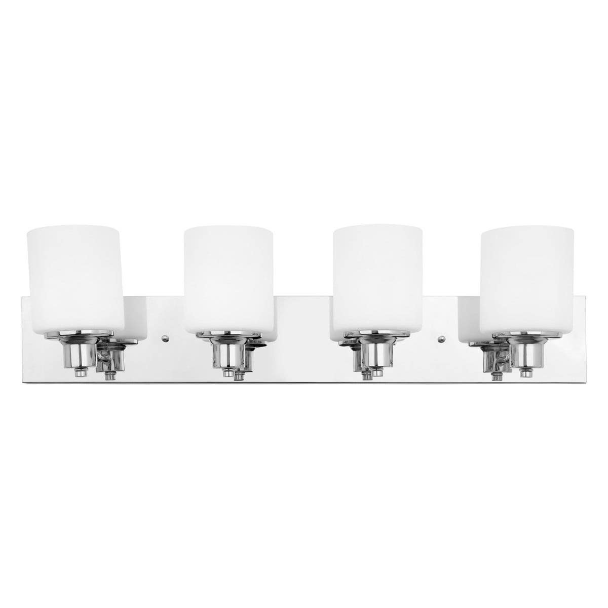 Design House 578849/589689 Dane 4-Light Vanity Light w/ Cylinder Frosted Glass