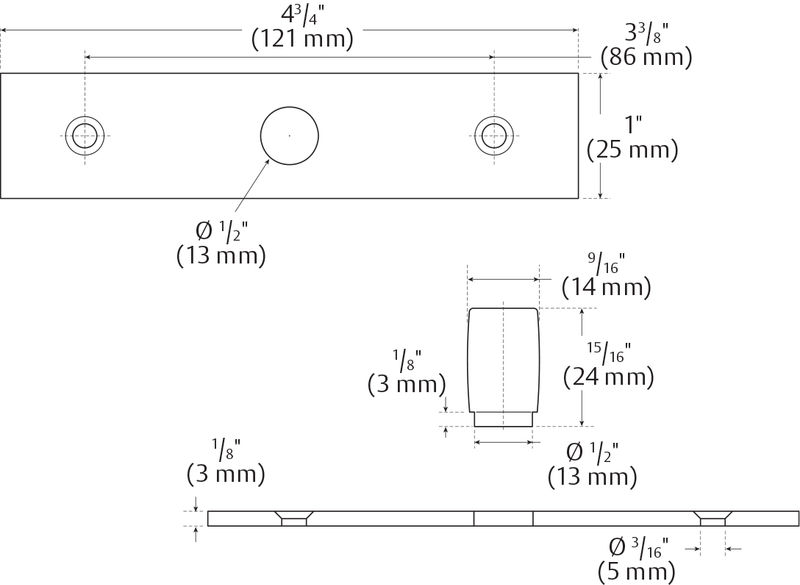 Rockwood PF-SM-PIVOT Surface Mount Pivot