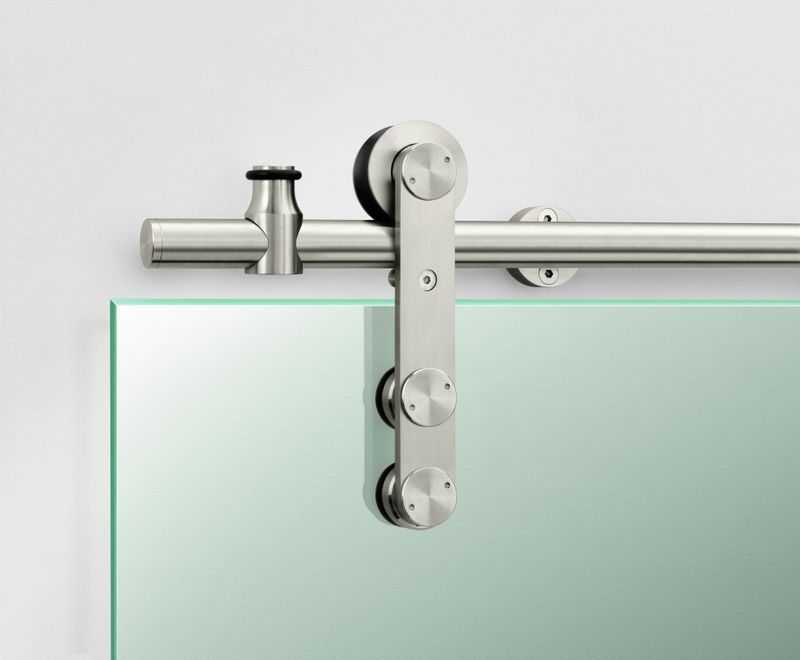 Rockwood STS-G60 Straight Sliding Door Hardware System, Wall Mount