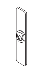 ACCENTRA (formerly Yale) 501F Nightlatch Escutcheon Trim For Narrow Rim, Squarebolt Exit Device
