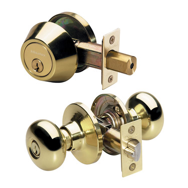 Master Lock BCC0 Residential Grade 3 Biscuit Knob w/ Single Cylinder Deadbolt Combo Pack