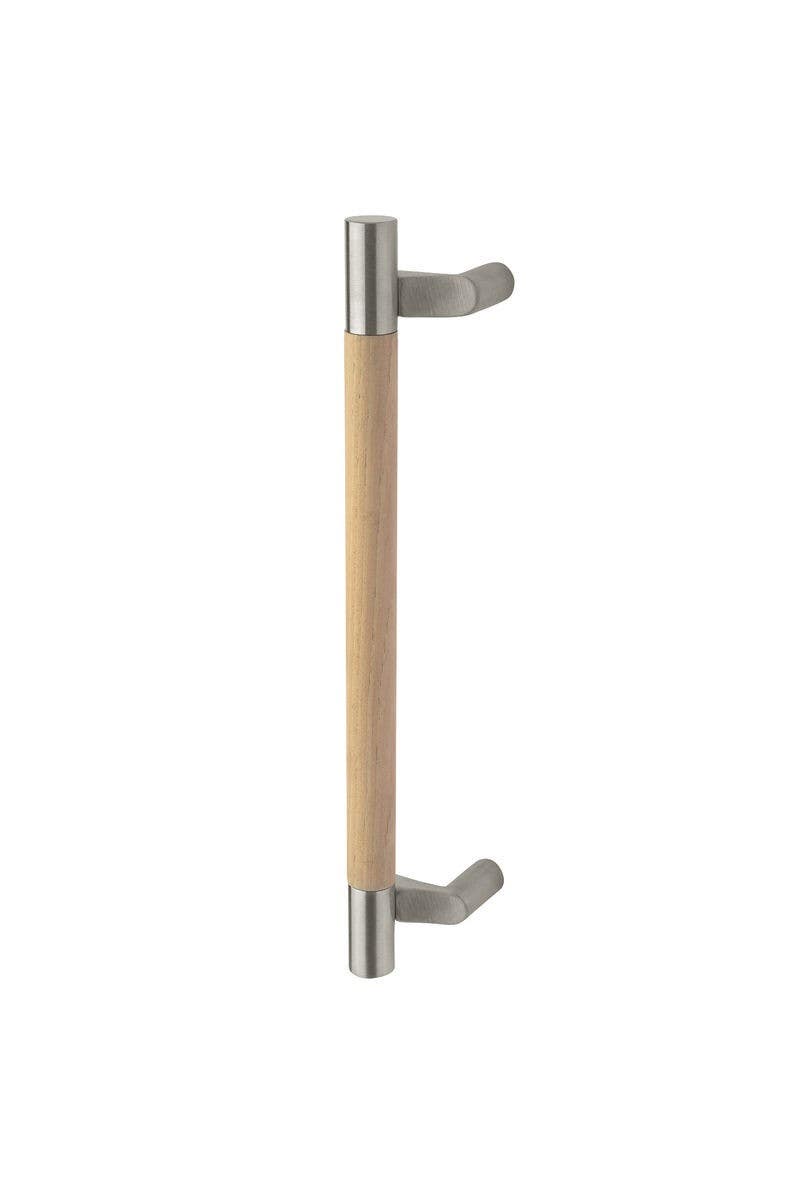 Rockwood RM1530 ArborMet, Small Door Pull, Offset - Flat Ends, Wood Grip