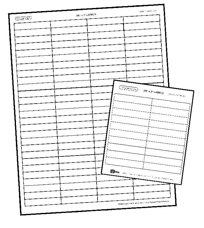 Lucky Line 1971 File-A-Key Tab Labels 3/8" x 2" (12 pack)