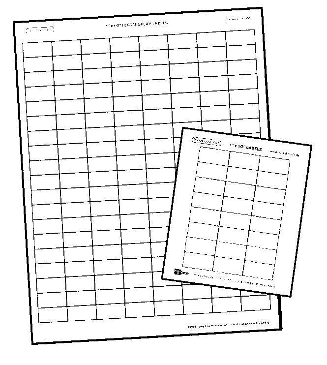 Lucky Line 1957 Cabinet Tag Labels 1/2" x 1" (12 pack)
