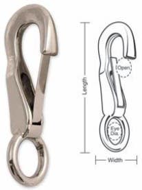 A651 Tough Links All-Purpose Snap, Fixed Eye