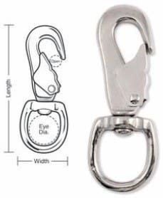 A635 Tough Links Cap Snaps, Swivel Eye