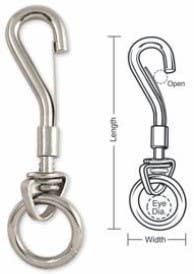 A669 A670 Tough Links Rope Snaps, Welded Ring Swivel