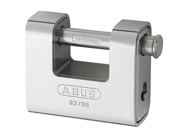 Abus 92/65 Solid Brass with Steel Jacket Monoblock Padlock
