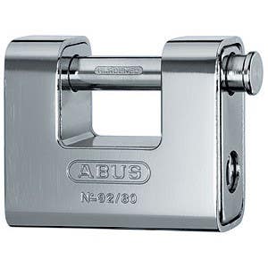Abus 92/80 Solid Brass with Steel Jacket Monoblock Padlock