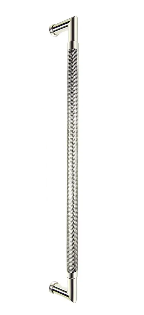 Omnia 9037 Ultima III Modern Cabinet Pull - Solid Brass, 7/16" Dia.