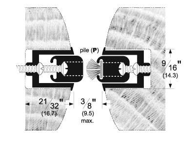 Pemko 354 Surface Mounted Adjustable Astragal