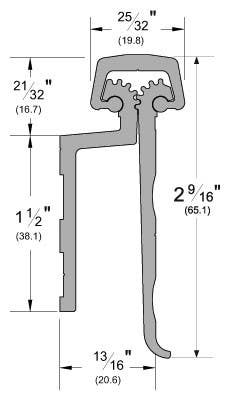 Pemko FM Series Full Mortise Continuous Geared Hinge