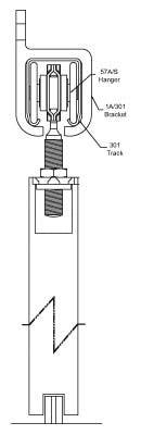 Pemko H600S Steel Track System, 600lb/panel