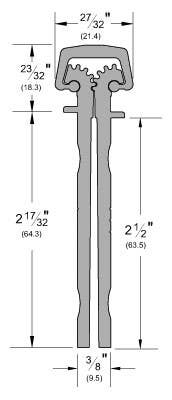 Pemko X25M Series Continuous Geared Hinge For 2-1/2" Doors