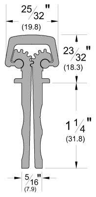 Pemko RS138 Series Full Mortise Residential Continuous Geared Hinge