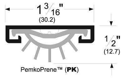 Pemko 234 Bottom Plate Door Shoe w/ Rain Drip
