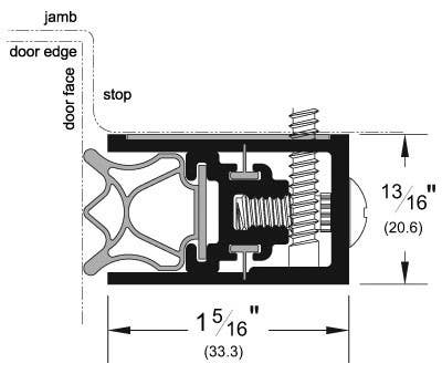 Pemko 350 Adjustable Jamb Weatherstrip