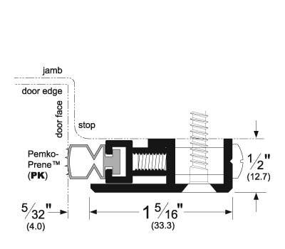 Pemko 379 Adjustable Jamb Weatherstrip