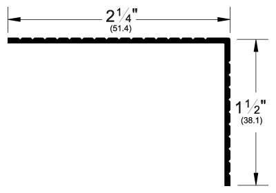 Pemko 3261 Sill Nosing, 2-1/4" W x 1-1/2" H