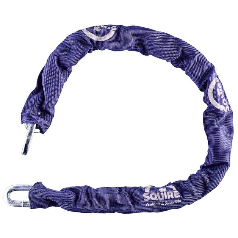 Squire Locks SQ-J3 8MM HARDENED ALLOY STEEL CHAIN WITH A BLUE SLEEVE – 915MM LONG
