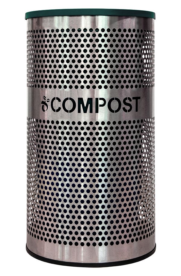 Ex-Cell Kaiser VCC-33 PERF Venue Collection Compost Receptacle
