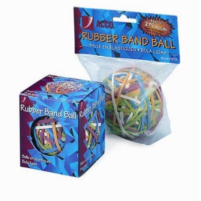 Acco Brands A7072155 Rubber Band Ball, 275 Bands Per Ball   