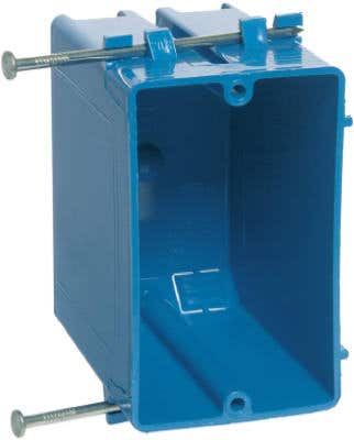 ABB Installation Products B120A-UPC Single Gang Switch & Outlet Box, Deep Blue, 3-7/8 x 2-1/4 x 3-1/4 In. Deep   