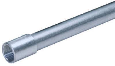 Allied Tube & Conduit 278887 3/4" x 10' Rigid Conduit, Galvanized Steel.