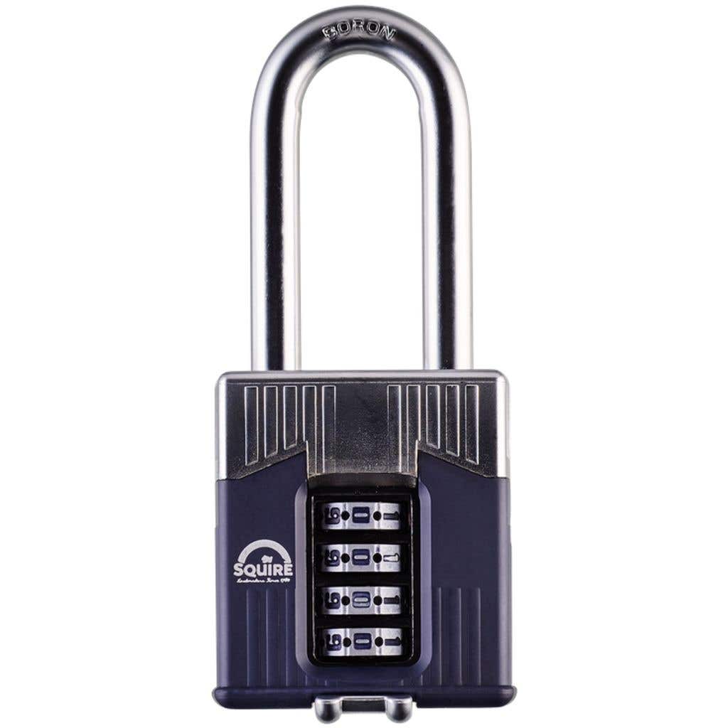 Squire Locks SQ-WARCOMBI Warrior Open Shackle Combination Padlock Boron Steel 
