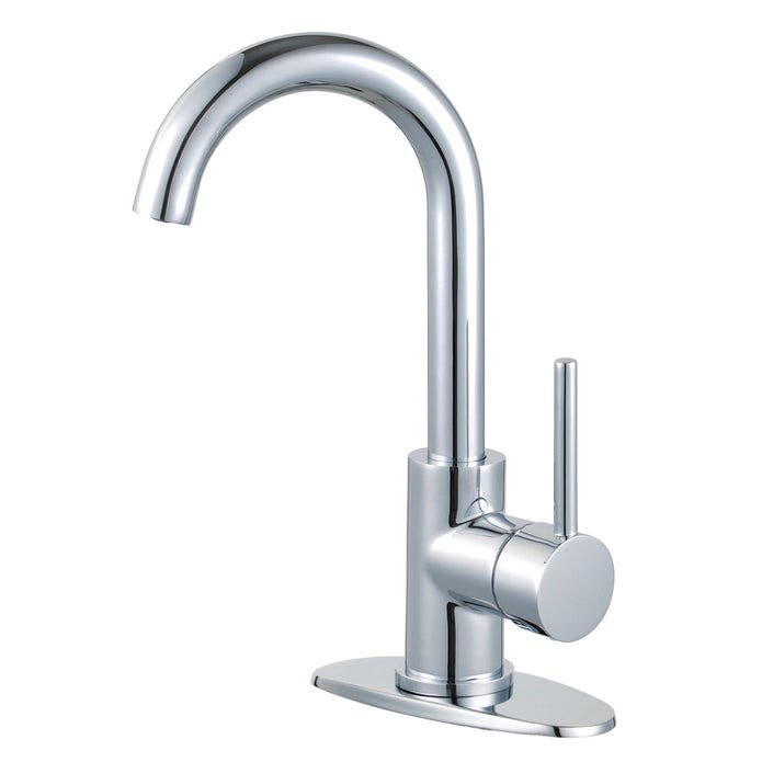 Kingston Brass LS8531DL One-Handle 1-Hole Deck Mount Bar Faucet, Polished Chrome
