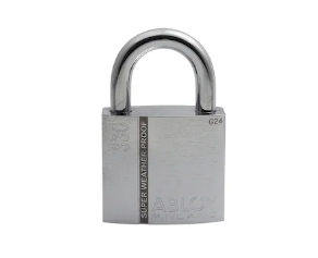 Abloy Sentry PLI330 Brass Padlock w/ Sealed Shackle, Finish-Chrome