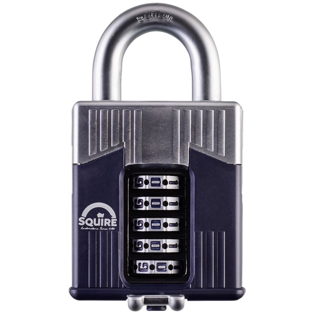 Squire Locks SQ-WAR Warrior Open Shackle Combination Padlock Boron Steel