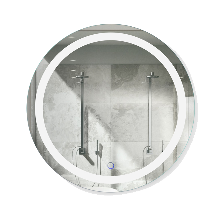 Krugg ICON2424R Round 24″ x 24″ LED Bathroom Mirror w/ Dimmer & Defogger | Round Lighted Vanity Mirror