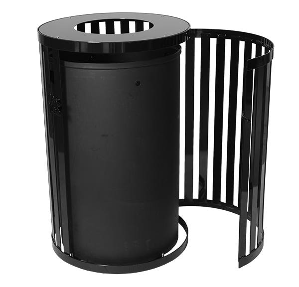 Ex-Cell Kaiser SCTP-40 Streetscape Collection 45-Gallon Receptacle w/ Door